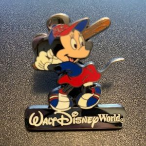 Minnie Mouse Disney baseball trading pin